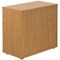 Jemini Desk High Wooden Cupboard, 1 Shelf, 730mm High, Oak