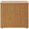 Jemini Desk High Wooden Cupboard, 1 Shelf, 730mm High, Oak