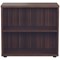 Jemini Desk High Wooden Bookcase, 1 Shelf, 730mm High, Walnut