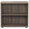 Jemini Desk High Wooden Bookcase, 1 Shelf, 730mm High, Grey Oak