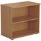 Jemini Desk High Wooden Bookcase, 1 Shelf, 730mm High, Oak