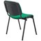 Jemini Ultra Multipurpose Black Frame Stacking Chair, Green