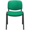 Jemini Ultra Multipurpose Black Frame Stacking Chair, Green