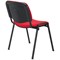 Jemini Ultra Multipurpose Black Frame Stacking Chair, Red