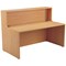 Jemini Reception Unit, 1400x800x740mm, Oak