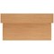 Jemini Reception Unit, 1400x800x740mm, Oak