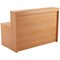 Jemini Reception Unit, 1600x800x740mm, Beech