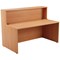 Jemini Reception Unit, 1600x800x740mm, Beech