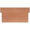 Jemini Two-Tone Reception Unit, 1400x800x740mm, Beech & White