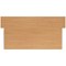 Jemini Two-Tone Reception Unit, 1400x800x740mm, Oak & White