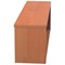 Jemini Reception Modular Straight Riser Unit, 1200x315x400mm, Beech