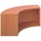 Jemini Reception Modular Corner Riser Unit, 800x800x400mm, Beech