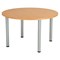 Jemini Circular Meeting Table, 1200x1200x730mm, Beech