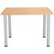 Jemini Rectangular Meeting Table, 1200x800x730mm, Beech