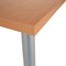 Jemini Rectangular Meeting Table, 1200x800x730mm, Beech