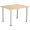 Jemini Rectangular Meeting Table, 1200x800x730mm, Oak