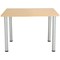 Jemini Rectangular Meeting Table, 1200x800x730mm, Oak