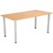 Jemini Rectangular Meeting Table, 1600x800x730mm, Beech