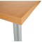 Jemini Rectangular Meeting Table, 1600x800x730mm, Beech