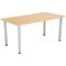 Jemini Rectangular Meeting Table, 1600x800x730mm, Oak