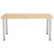 Jemini Rectangular Meeting Table, 1600x800x730mm, Oak