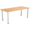 Jemini Rectangular Meeting Table, 1800x800x730mm, Beech