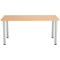 Jemini Rectangular Meeting Table, 1800x800x730mm, Beech