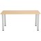 Jemini Rectangular Meeting Table, 1800x800x730mm, Oak