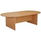 Jemini D-End Meeting Table, 1800mm, Beech