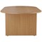 Jemini D-End Meeting Table, 2400mm, Oak