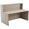 Jemini Reception Unit, 1400x800x740mm, Grey Oak