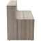 Jemini Reception Unit, 1400x800x740mm, Grey Oak