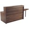 Jemini Reception Unit with Extension, 1400x800x740mm, Walnut