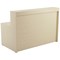 Jemini Reception Unit with Extension, 1400x800x740mm, Maple