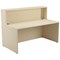 Jemini Reception Unit with Extension, 1400x800x740mm, Maple