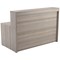 Jemini Reception Unit, 1600x800x740mm, Grey Oak