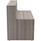 Jemini Reception Unit, 1600x800x740mm, Grey Oak