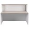 Jemini Two-Tone Reception Unit, 1400x800x740mm, Grey Oak & White