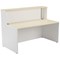 Jemini Two-Tone Reception Unit, 1400x800x740mm, Maple & White