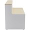 Jemini Two-Tone Reception Unit, 1400x800x740mm, Maple & White