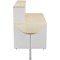 Jemini Two-Tone Reception Unit with Extension, 1400x800x740mm, Maple & White