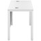 Jemini 1000mm Slim Rectangular Desk, White Goal Post Leg, White