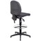 Jemini Medium Back High Rise Operator Chair, Fixed Draughtsman, Charcoal