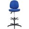 Jemini Medium Back High Rise Operator Chair, Adjustable Draughtsman, Royal Blue