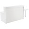 Jemini Reception Unit with Extension, 1600x800x740mm, White