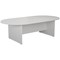 Jemini D-End Meeting Table, 2400mm, White