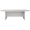 Jemini D-End Meeting Table, 2400mm, White