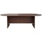 Jemini D-End Meeting Table, 2400mm, Walnut