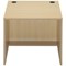 Jemini Reception Modular Straight Desk Unit, 800x800x740mm, Maple