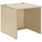 Jemini Reception Modular Straight Desk Unit, 800x800x740mm, Maple